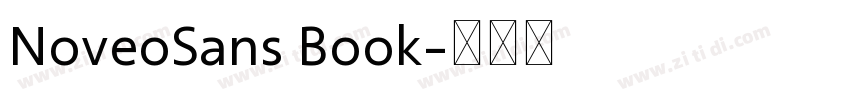 NoveoSans Book字体转换 NoveoSans Book字体转换